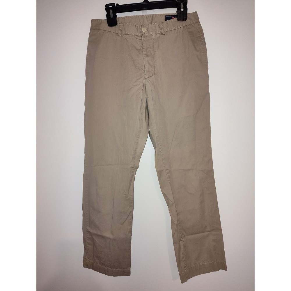 Vineyard Vines Mens Breaker Pants Khaki Tan Chino Straight Leg 32x30‎